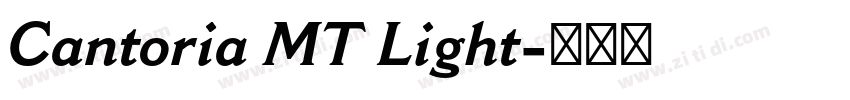 Cantoria MT Light字体转换